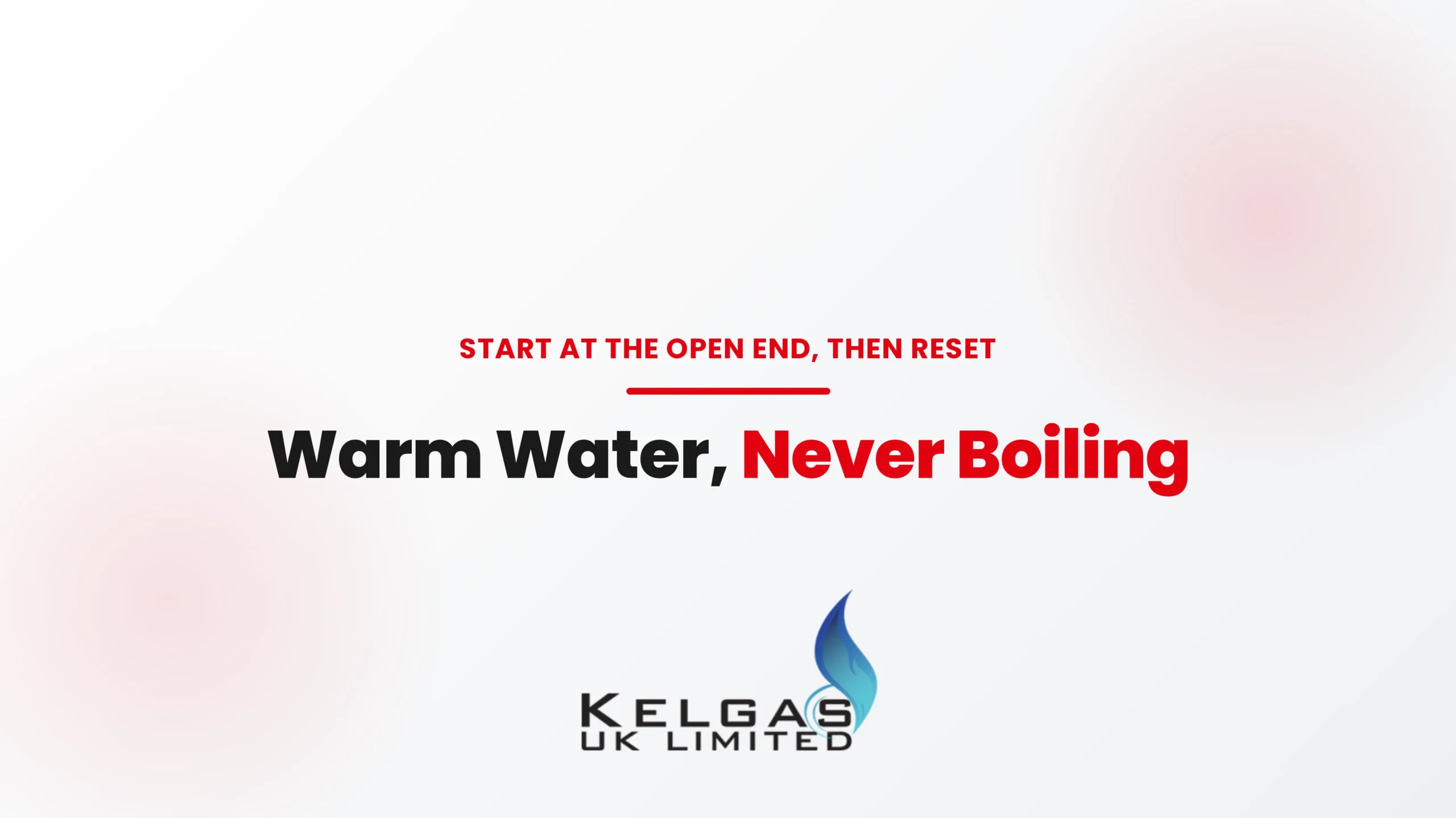 Thaw a frozen condensate pipe with warm water, never boiling