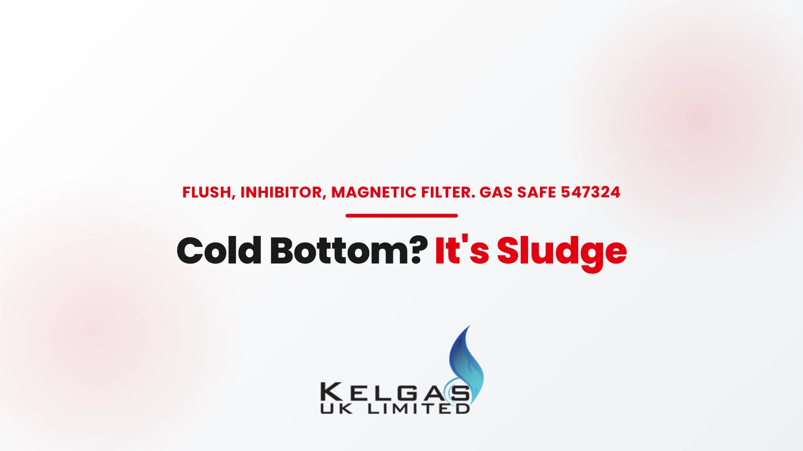 Cold bottom means sludge, flush, inhibitor and magnetic filter